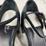 Madeline Stuart  8.5M friendship Black Leather mary Jane chunky heel shoes Photo 7