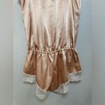 Victoria's Secret Victoria’s Secret Angels Peach and Cream Satin and Lace Romper size Medium Photo 14