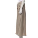 Jason Wu NWT  Satin Ruched MIDI‎ Skirt in Champagne Size Medium Photo 1