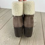 Olivia Miller Amy Women's Sherpa Cuff Ankle Boots 8.5 Sand (Tan/Taupe) $99 Photo 7