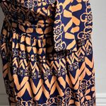 PRIMI STRAPLESS DRESS small short lined blue orange Photo 4