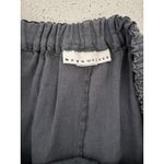 Bryn Walker  Blue Linen Pants Women XL Lagenlook Wide Leg Pull On Comfort Coastal Photo 2