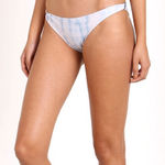 Acacia Swim Shibori Tie Dye Blue Snakeskin Bikini Bottom Size M Vacation Summer Size M Photo 0