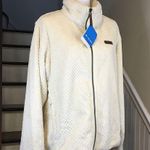Columbia  Ivory Full Zipper Plush Fleece Jacket Sz XL Photo 5