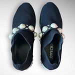 Jimmy Choo Verona Black Pearl-Embellished Women's Slip-On Sneakers Size 7 | EUC Photo 1