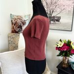 American Eagle  Outfitters Pink Crop T-Shirt Fitted Photo 4