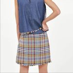 ZARA  BASIC CONTRASTING TWEED MINI SKIRT‎ WOMENS SIZE XS Photo 1