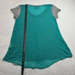 Romeo + Juliet Couture V-Neck Mixed Media High Low Hem T-Shirt Size Small Photo 9