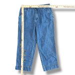 Old Navy Vintage Y2K Embroidered Floral Capri Jeans Size 6 Photo 2