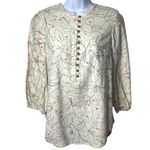 Maeve Anthropologie  Bethesda Lily Flannel Button Blouse Cottagecore Whimsical S Photo 1