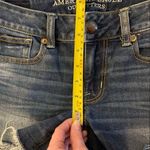 American Eagle Shortie Denim Cutoff Shorts // Size 0 Photo 7