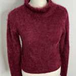 Current Mood  crop fuzzy turtleneck sweater.  Super soft.  Size Medium. Photo 0