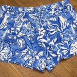 Lilly Pulitzer  Blue and White Floral High Waist Shorts Photo 1