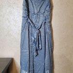 New York & Company Elegant Baby Blue Sleeveless Wrap Madi Dress Size:XXL Photo 4