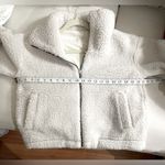 Lululemon Cinchable Fleece Zip Up Jacket White Opal Pockets Size 6? Photo 11