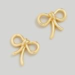 Madewell  Bow Stud Statement Earrings Gold Photo 0