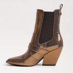 Sam Edelman Suzette Buckle Western Deep
Gold Leather Boots Photo 2