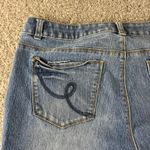 Fashion Bug  Womens Denim Bermuda Shorts Cuffed Size 16 Embroidered‎ Pockets Y2K Photo 10