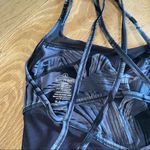 Sweaty Betty  Celestial Yoga Crop Top in Tonal Palm Print Photo 8