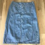 Old Navy  Drapey Denim Mid Rise Maxi Jean Skirt Women's Size 18 Photo 4