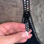 JM Collection  Womens Blouse Top Space Dye Zipper Metallic Gold Foil Petite Small Photo 7