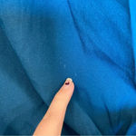 W118 By Walter Baker Teal Wrap Back Blouse Size Medium Blue Photo 7