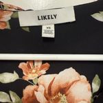 Likely  Revolve Sophia Floral Mimi Top in Black Multi Surplice neckline Size XS Photo 5