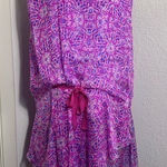 Sundance  pink and blue, silk, asymmetric, sleeveless, mini dress. 6 Photo 0
