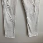 CAbi  High Slim Distressed White Denim Jeans Style 5305 Size 6 Photo 4