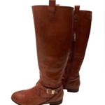 Ava & Aiden All Leather Brown Zippered Knee High Fashion Riding Boots Sz 6 Photo 2