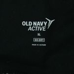 Old Navy Active Black Go-Dry Leggings with Double White Stripes Womens Size XL Photo 2