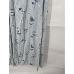 Valerie Stevens VTG  100% Linen Midi Dress Women Petite S Blue Tropical Beach Photo 4