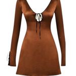 House Of CB Sakina Copper Satin Mini Dress Size XS Photo 4