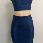 Gold Label Set Polyester/Spandex Navy Blue Two Photo 1