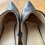 Marc Fisher  MFragni Classic Heeled Pointed Toe Black Leather Mules, Size 9M Photo 5