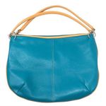 MAXX NEW YORK turquoise leather hobo bag Photo 0