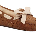 UGG  Women's Dakota Sunshine Perforated Detail Chestnut Bows 7 Photo 0