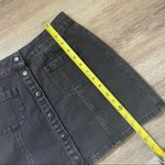 Brandy Melville  Women's Black Patch Pocket Snap Button Jean Mini Skirt Size 27 Photo 7