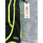 Calvin Klein NWT!  Performance Black Lime Volt Perforated Shorts w Pockets Small Photo 3