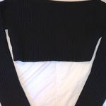 Boohoo Black Crop Sweater Photo 0