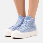 Converse Chuck Taylor All-Star Hi Lift ‘Cozy Club’ Trainer Fuzzy Sherpa Platform Photo 0