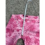 Theory Pink Floral Print Jeans Women’s Size 2 Flared Bootcut Ankle Length Cotton Photo 6