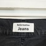 Reformation Denim Charlie High Rise Seamed Button Fly Straight Leg Jeans Erie 24 Photo 5