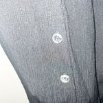 Studio 1940  Black Collared Button Down Maxi Dress With Attached Belt To Tighten Photo 3