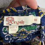 Aryeh  100% Cotton Vibrant Patterned Boho Beaded Babydoll Tank Top - Size Small Photo 11