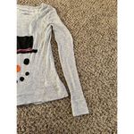 Aeropostale  Vintage gray thin women's snowman top size medium‎ Photo 3