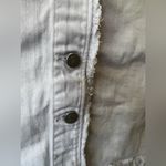 Pilcro and the Letterpress Anthropologie Button White Denim Jean Skirt Sz 0 Petite Photo 8