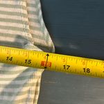 Truly Madly Deeply  Green and White Striped Shirt | Size Large Photo 5