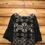 Eliza J  Black Velvet Dress Photo 3