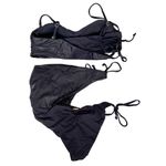Beach Bunny  Black Bikini Bathing Suit Sz L Photo 4